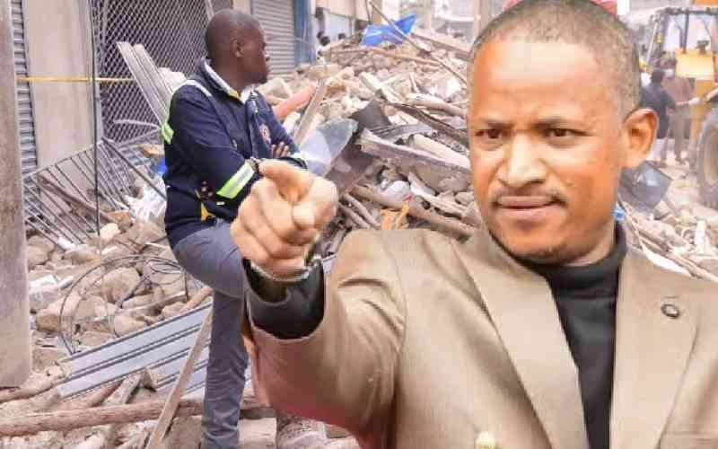 'I will not apologise', Babu Owino tells Sakaja over Eastleigh building collapse