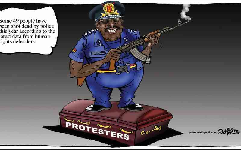 Police brutality...