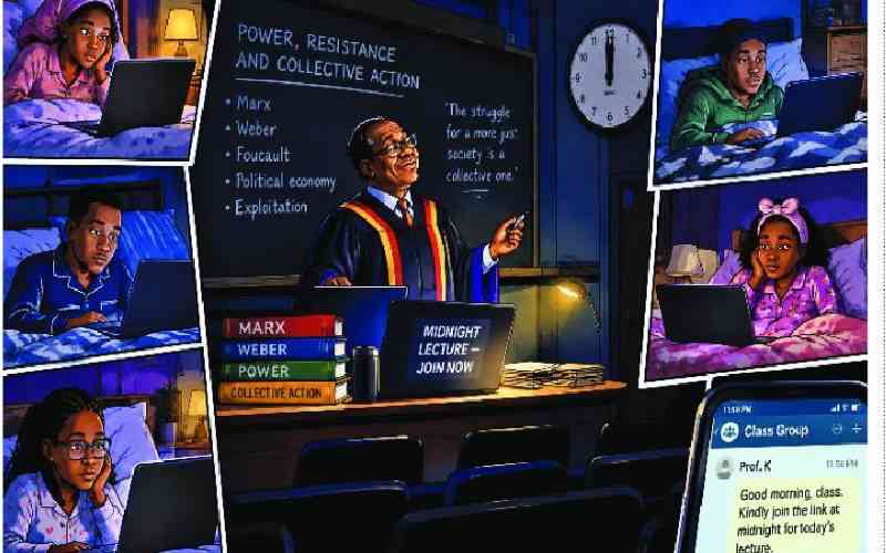Midnight lectures amid strike: PhDs in freedom, Masters in surrender