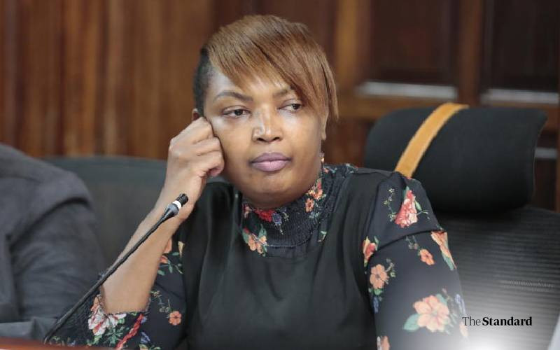 Nyamu squeezes eyelids to fake sympathy tears for Ojwang' death