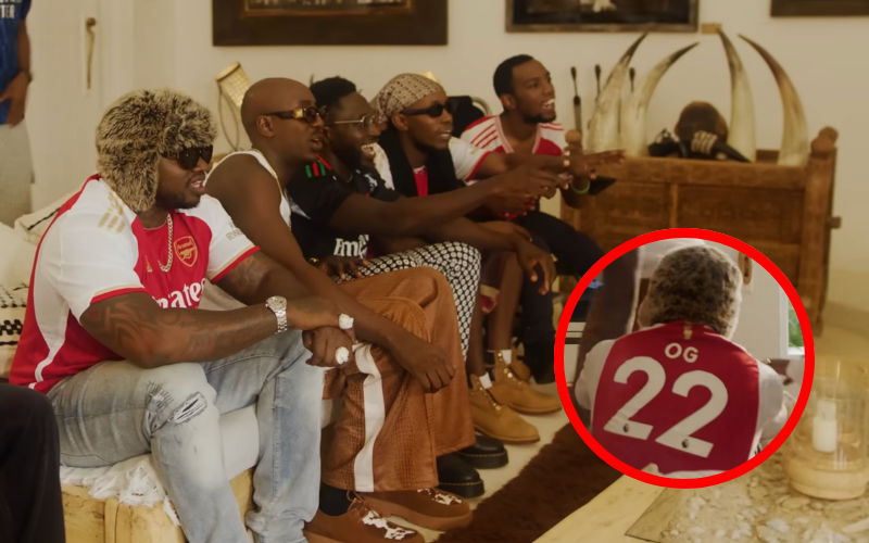 Khaligraph Jones regrets Arsenal jersey in Bien's 'Finale' video after loss to Man City