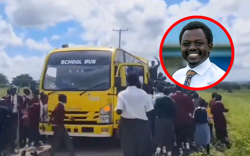 VIDEO: George Ruto surprises Kisaju Secondary with a new bus