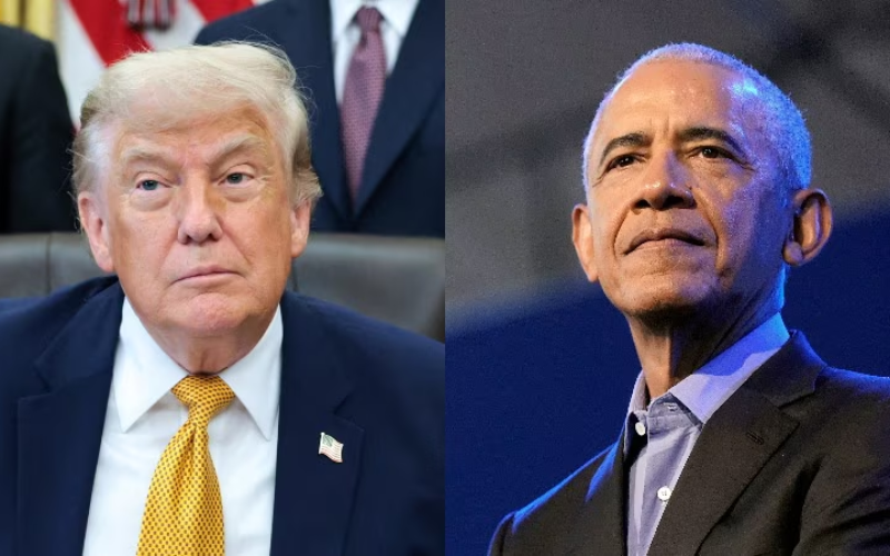 Trump responds to Obama's 'rent-free' jibe with throwback image