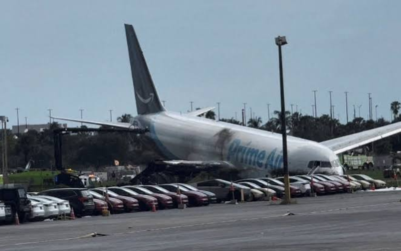 Five killed after Amazon cargo plane crashes at Miami airport