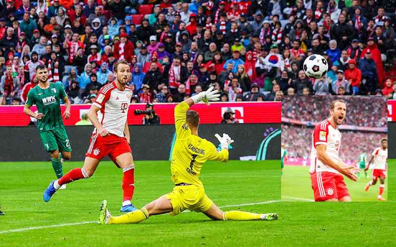 Happy Harry Kane makes Bayern Munich's arena tremble
