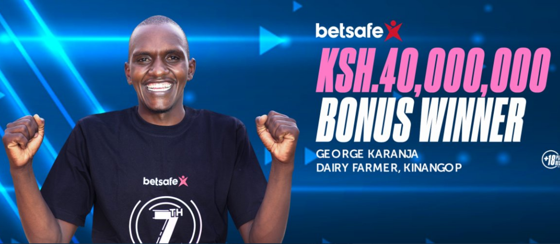 George Karanja is big Sh40,000,000 Betsafe Bonus winner