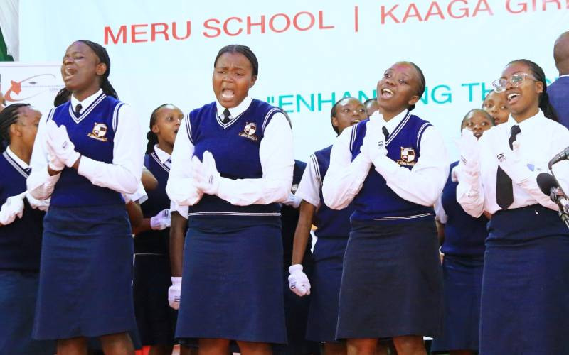 Heaven's stage as students fill the air with gospel praise at the music festival