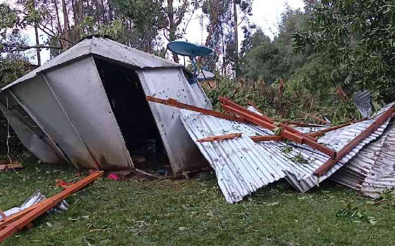 Heavy rains destroy houses and business premises in Bungoma