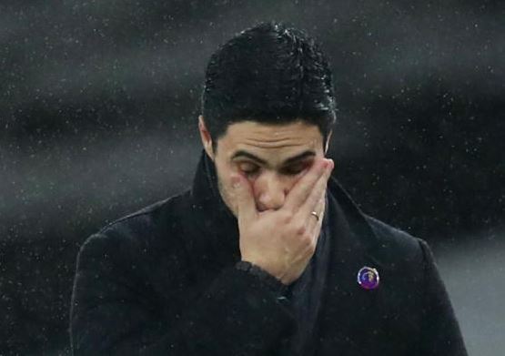 Arteta apologises for Arsenal's 'unacceptable' performance at Palace