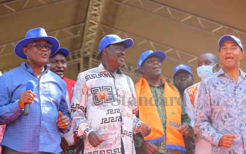 Raila expected at Gusii Stadium for final rally ahead of polls