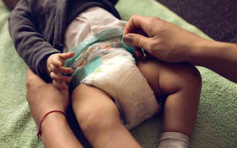 Blood spots on baby girl's diapers? False menses it is