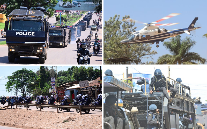 PHOTOS: Heavy police presence, internet delays as Uganda votes in tense election