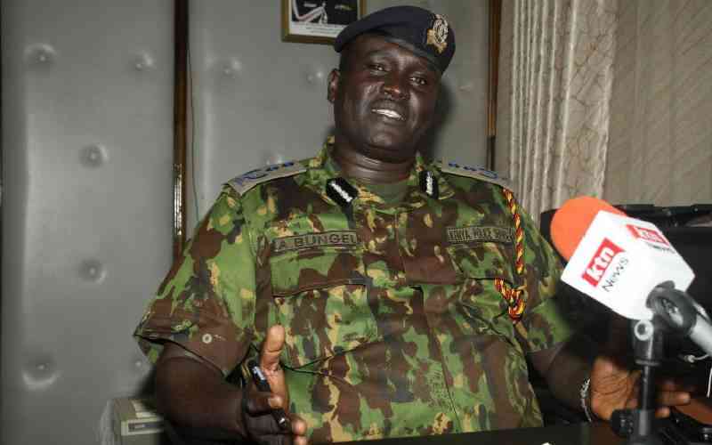 Bungei and police spokesperson Onyango among officers moved