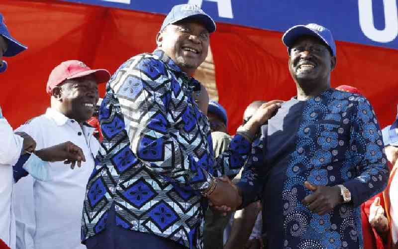 "I am not in a hurry to join you", Uhuru reflects on drinking dates with Raila