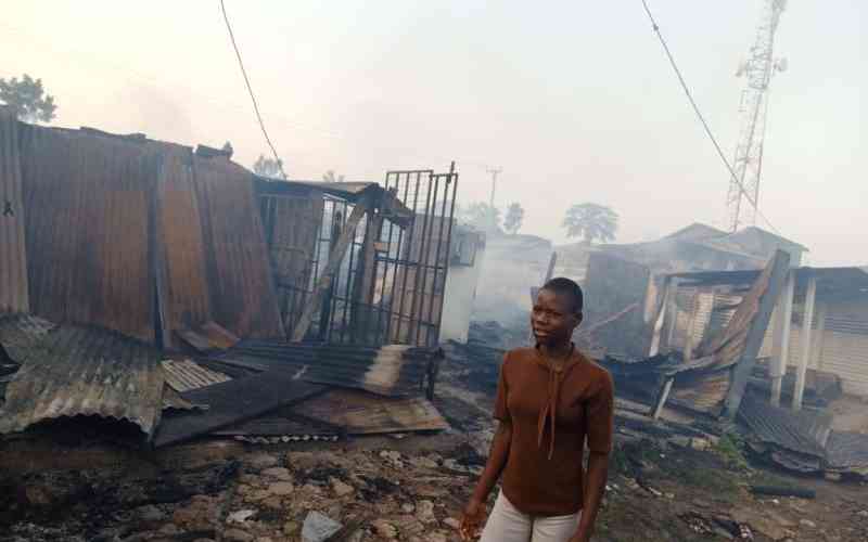 Traders count losses after shops razed down