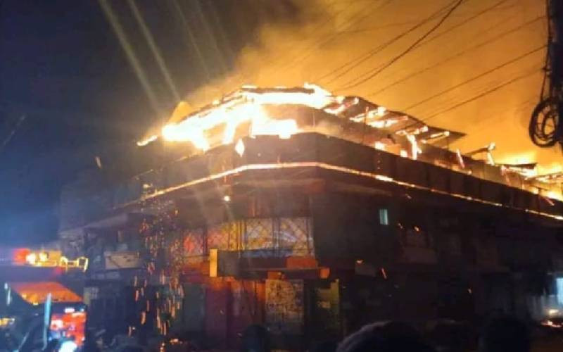 Families homeless after fire destroys property in Athi River