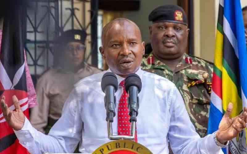 Gen Z protests were designed to overthrow Ruto, Kindiki tells MPs