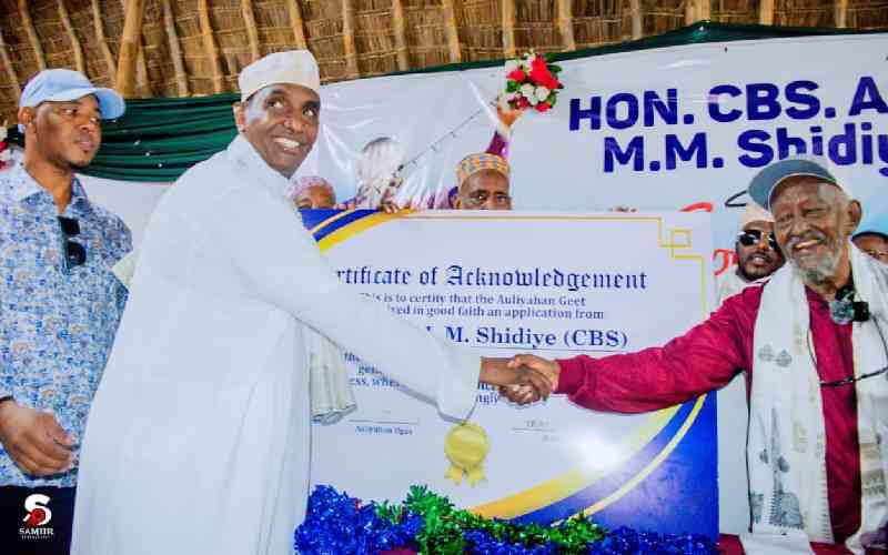 Elders face pressure to honour 2022 deal, endorse Shidiye for Garissa governorship