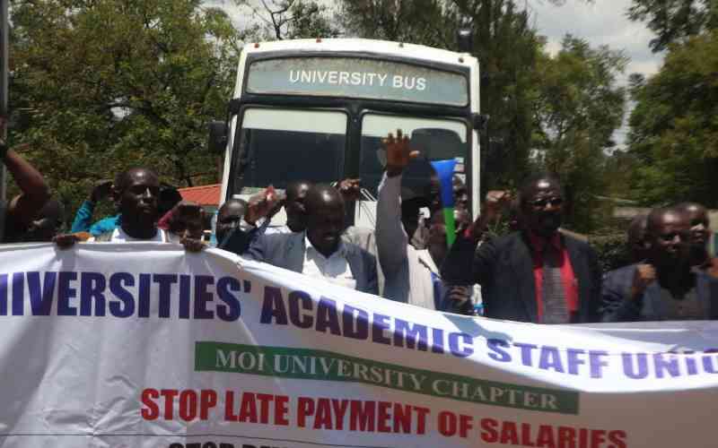 Striking Moi University lecturers vow to stay put over broken promises