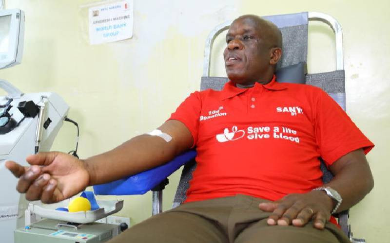 Kenya's prolific blood donor hits 111 donations