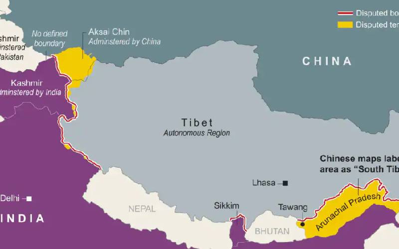 India protests Chinese map claiming disputed territories
