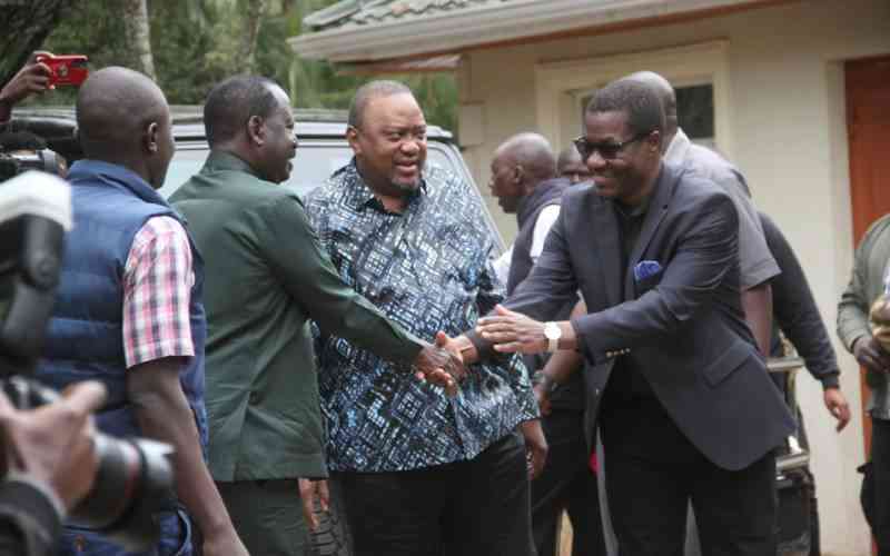 In pictures: Uhuru, Raila attend prayers to honour protest victims