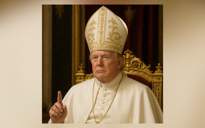 Donald Trump sparks backlash after sharing AI-generated Pope image