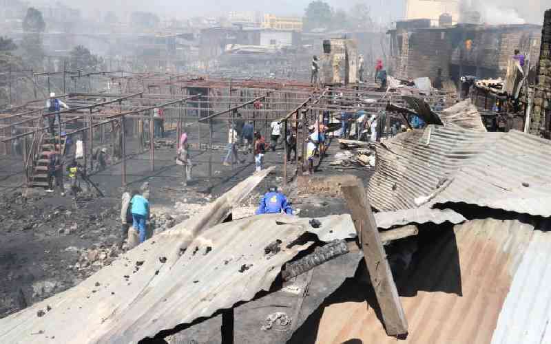 Gikomba traders count losses after demolition of stalls