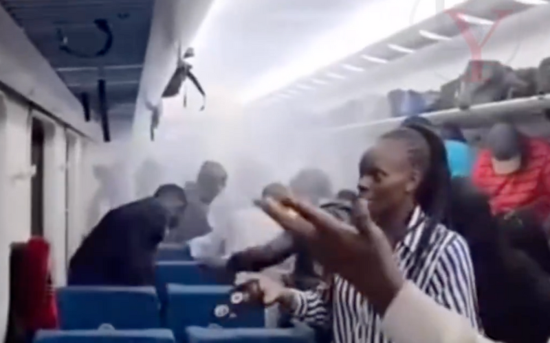 Power bank explosion in SGR fills cabin with thick smoke, causes chaos