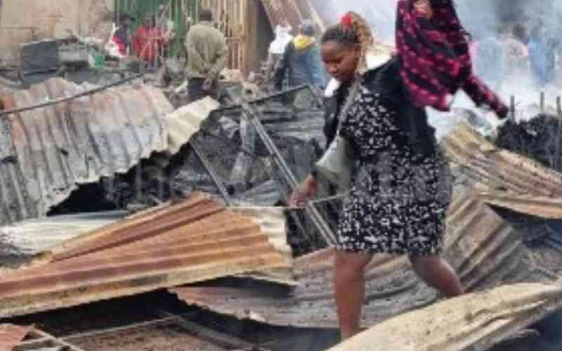 Millions lost in Machakos mitumba market inferno