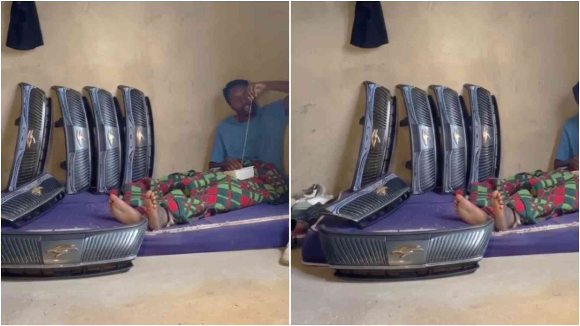 Video: Man seen relaxing beside several Toyota Harrier grilles amid theft spree
