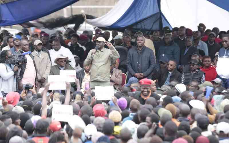 It's back to the streets on Wednesday- Raila