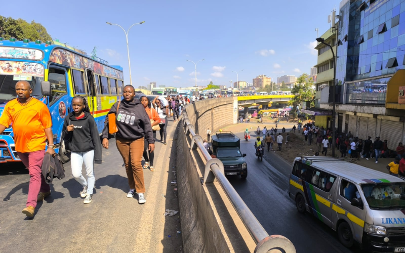 'Noma!' Kenyans react as matatu strike disrupts Monday morning travel