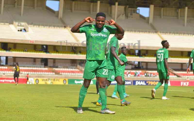 Omalla hat-trick sends Gor to top of the FKF Premier League table