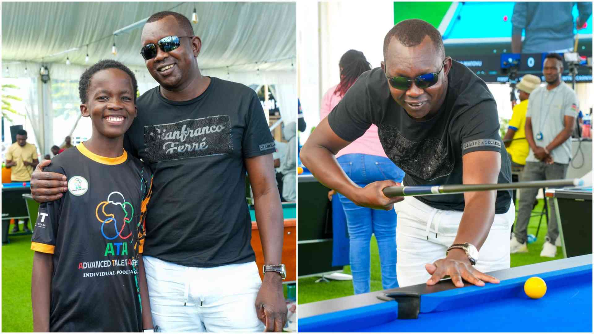 Oscar Sudi sponsors Ugandan boy who turned up for Timba XO pool tournament to raise fees