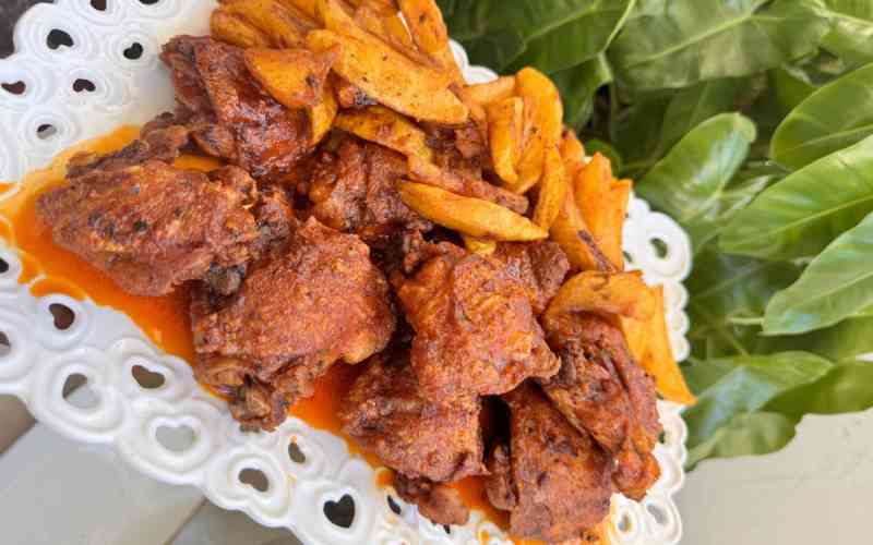 Easy recipe: Kenyan poussin chicken with chips