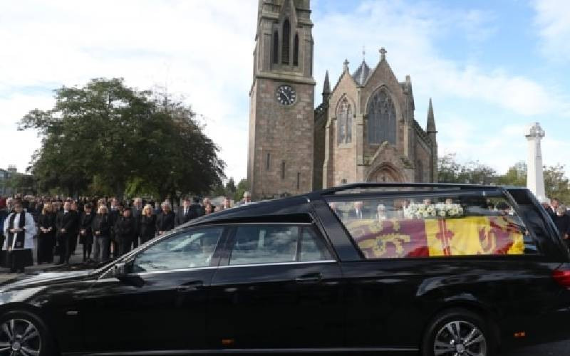King Charles in Belfast, queen's coffin to return to London