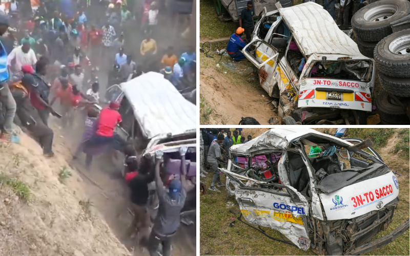 Kikopey: Video captures desperate rescue efforts after deadly Nakuru highway crash