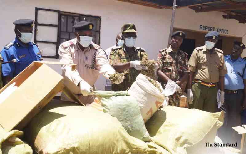 Police intercept explosives, bhang worth Sh13 million in Migori