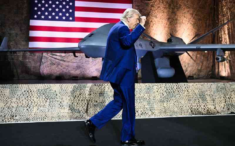 Trump renews third-term talk in troop rally in Qatar