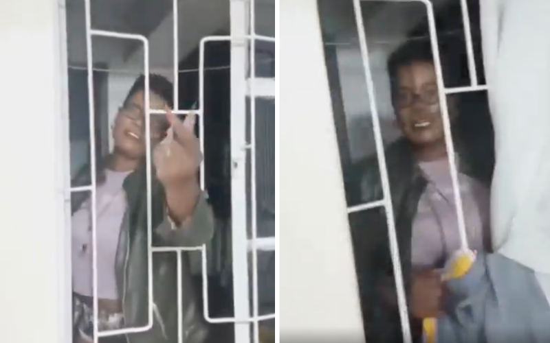 VIDEO: Midnight drama as woman allegedly locked out by husband after night out