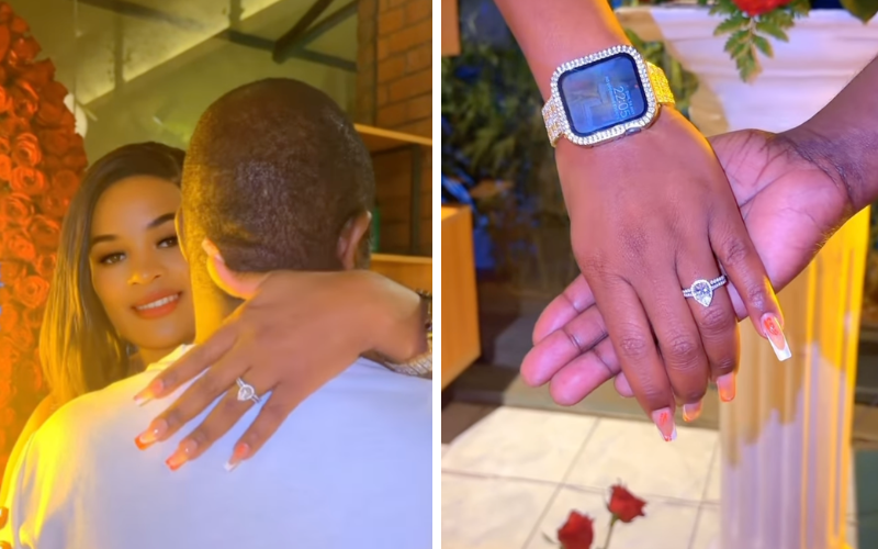 PHOTOS: Rachel Otuoma shows off new man during colourful engagement