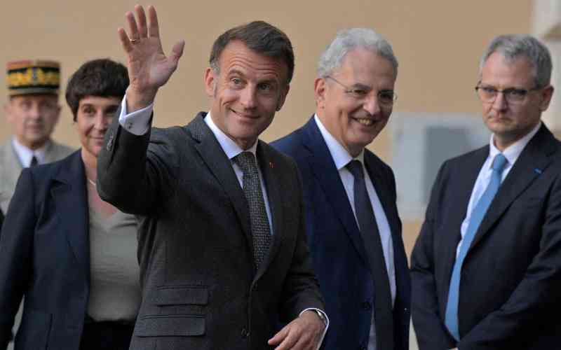 France's Macron in Rome for first meeting with Pope Leo