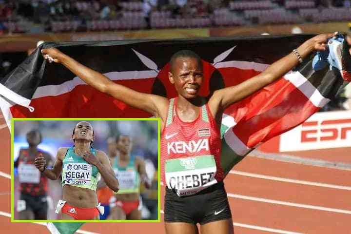 Beatrice Chebet clinches silver for Kenya in women's 5,000m