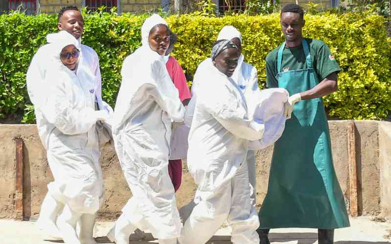 Pain and anguish as families view remains of fallen Utumishi Girls students