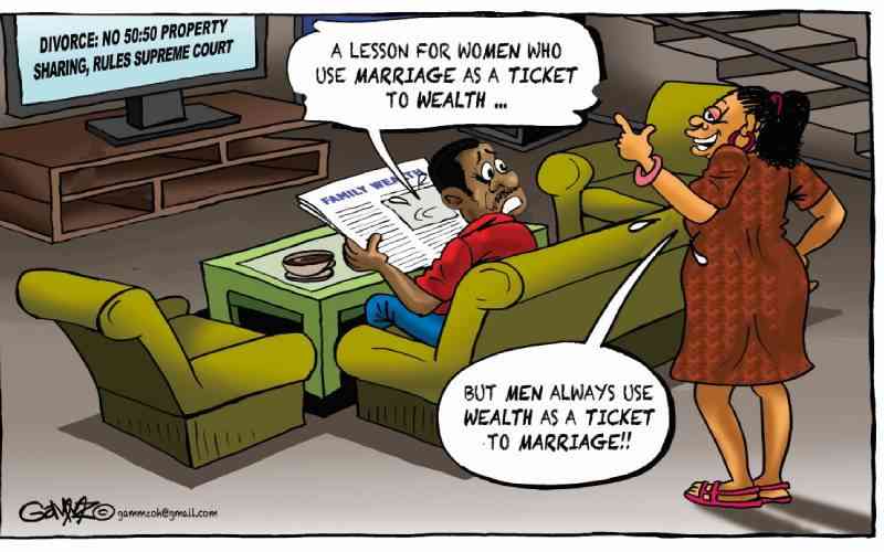 Till wealth do us part...