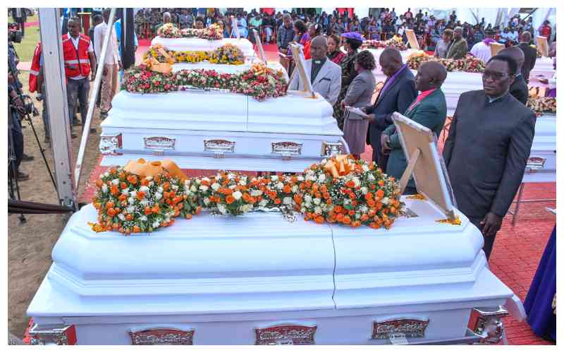 Sombre farewell for 15 girls who perished in dormitory blaze