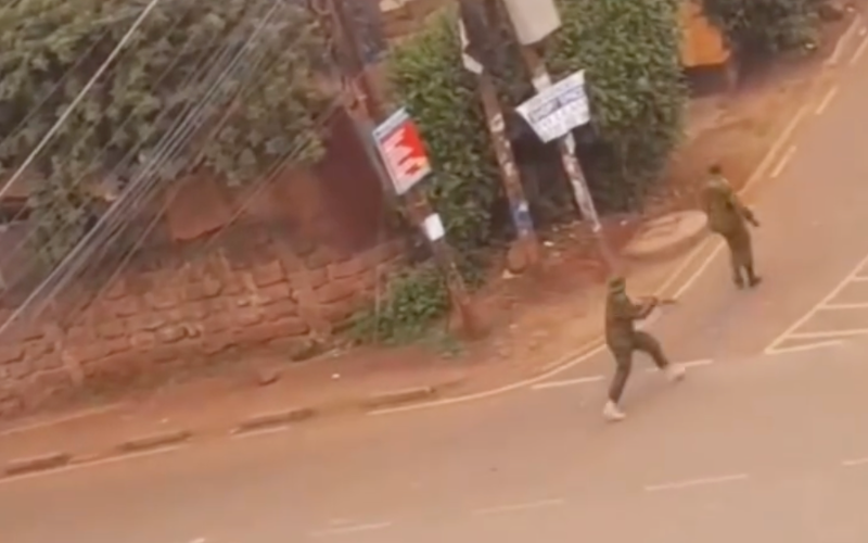 Police caught on camera threatening protesters during Saba Saba: "Niko na ruhusa kukuua!"