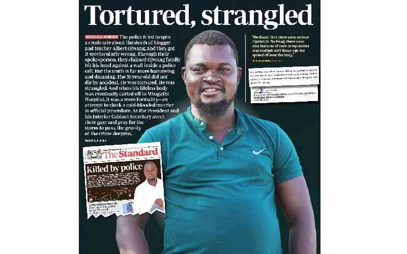 Tortured and strangled: Autopsy rules out police theory in Ojwang's death