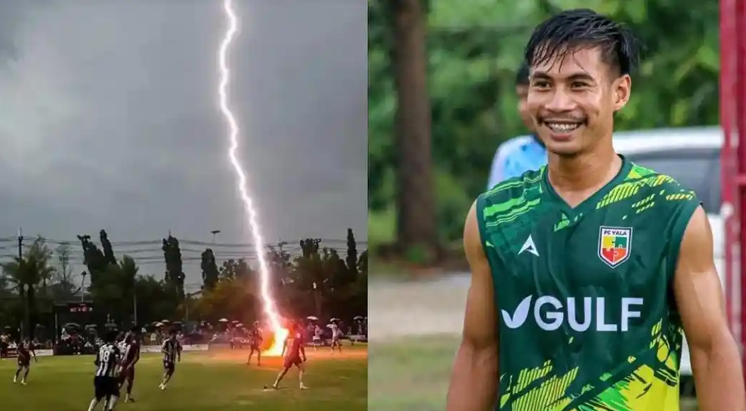 Tragedy as lightning strike claims Thai footballer's life